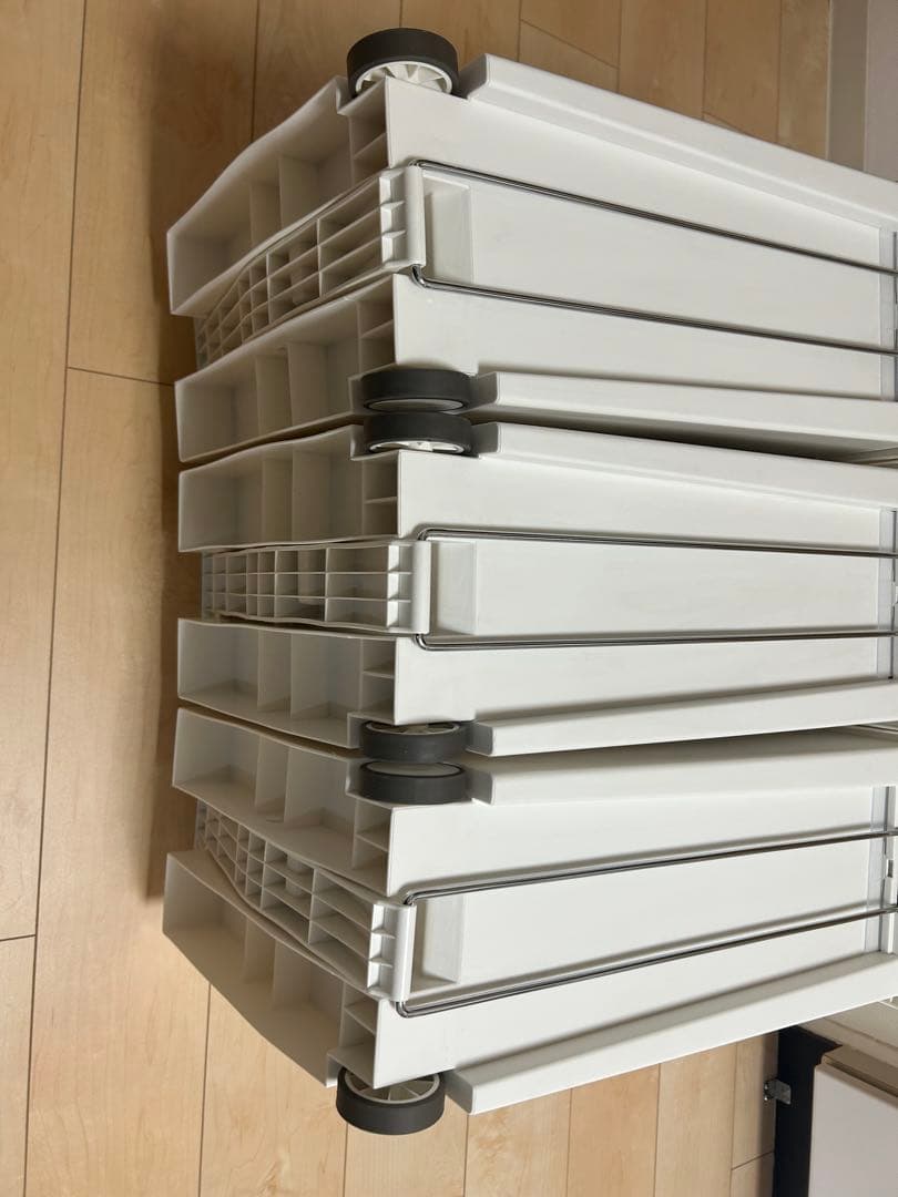 ケユカ　30L ホワイト ペダル式ごみ箱 3個セット