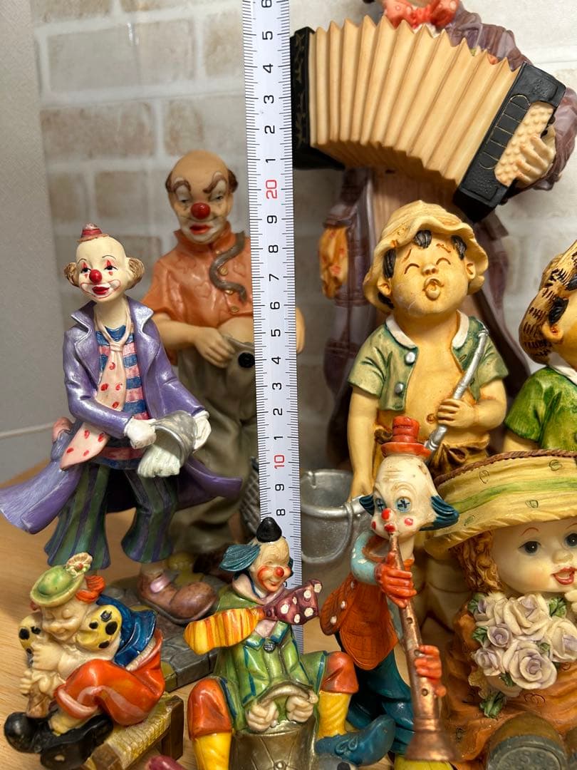 【癒し系】 ピエロ ベビードール ファーマーズ ファミリー 置物 16点