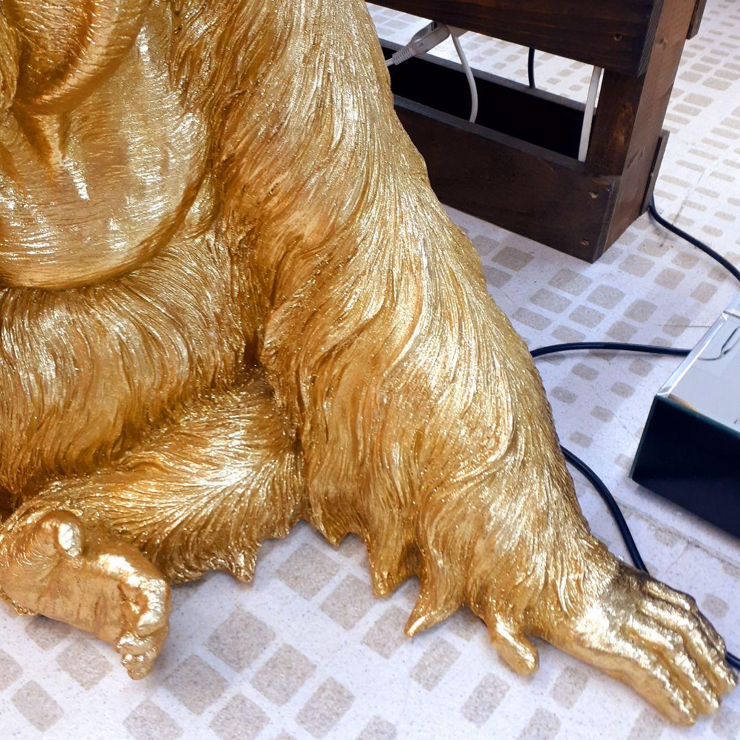 輸入雑貨 北欧 ゴールド 『オラウータンのオブジェ』 開運 縁起物