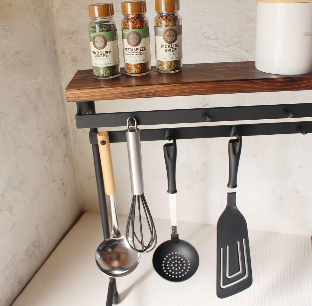 アイアンキッチン小物掛け