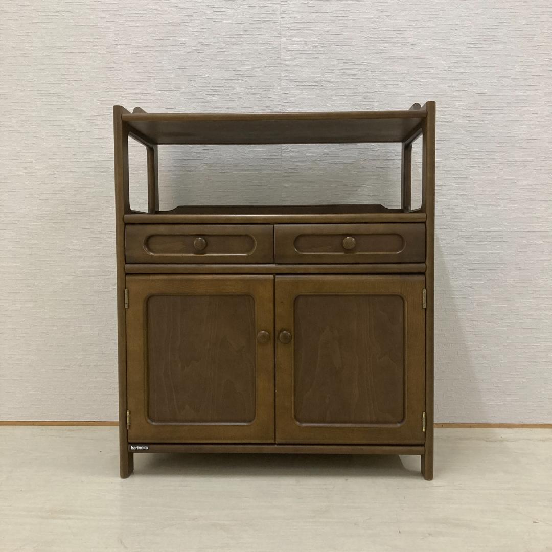 【カリモク】キャビネット　電話台　FAX台　収納　サイドボード