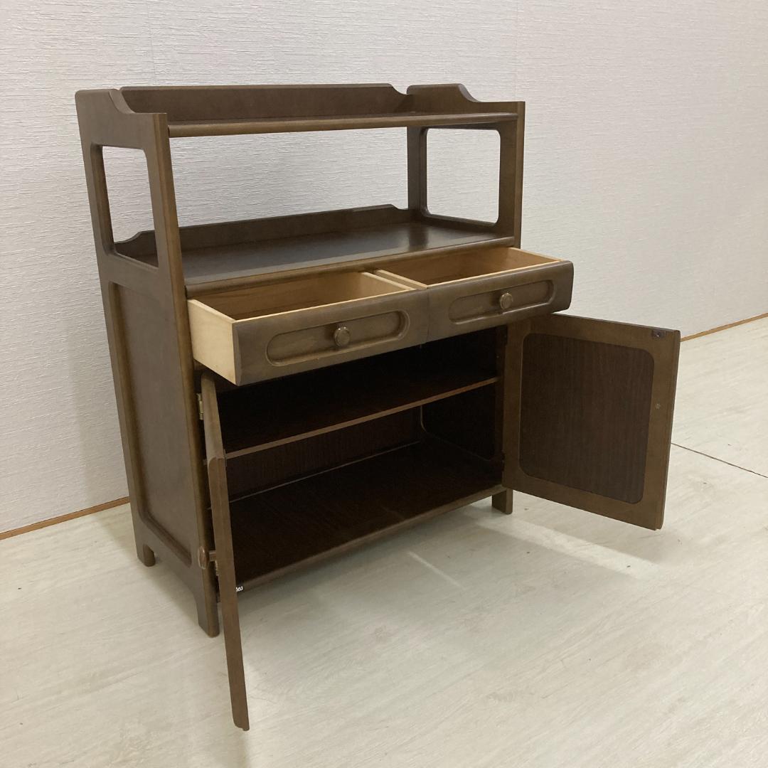 【カリモク】キャビネット　電話台　FAX台　収納　サイドボード