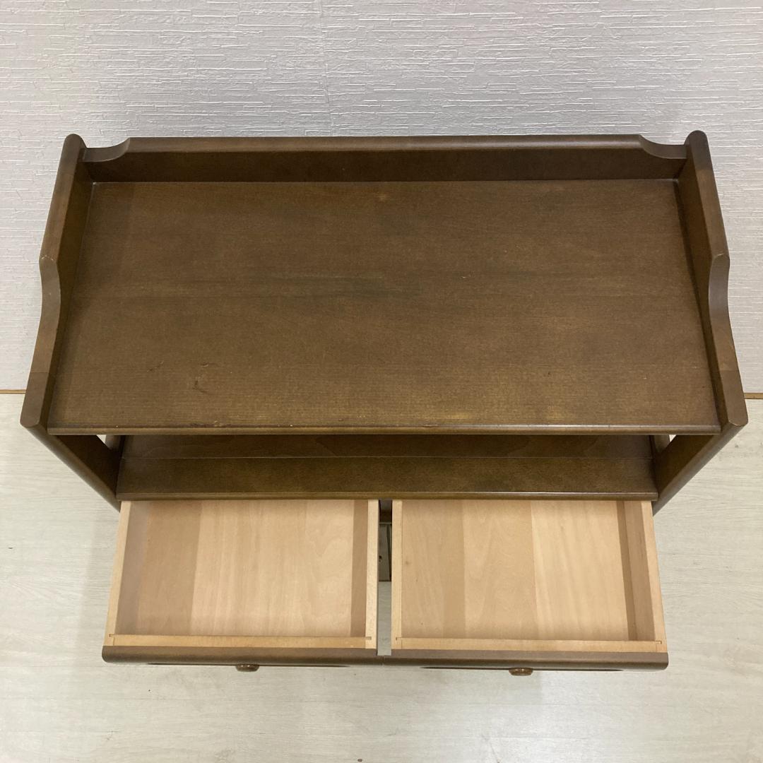 【カリモク】キャビネット　電話台　FAX台　収納　サイドボード