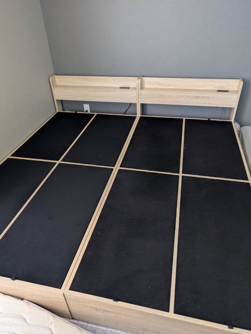 ニトリ　シングル木製ベッドフレーム　2個セット