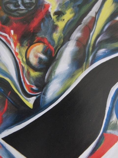 岡本太郎、「暴走」、希少な額装用画集より、 新品高級額装付、状態