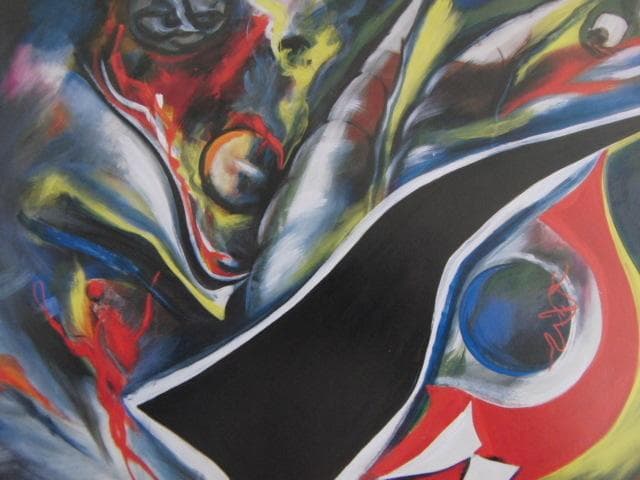 岡本太郎、「暴走」、希少な額装用画集より、 新品高級額装付、状態