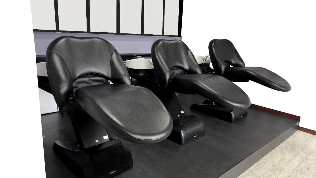 タカラ　シャンプーチェア YUME（ユメ）EX-YML / ブラック 3台セット