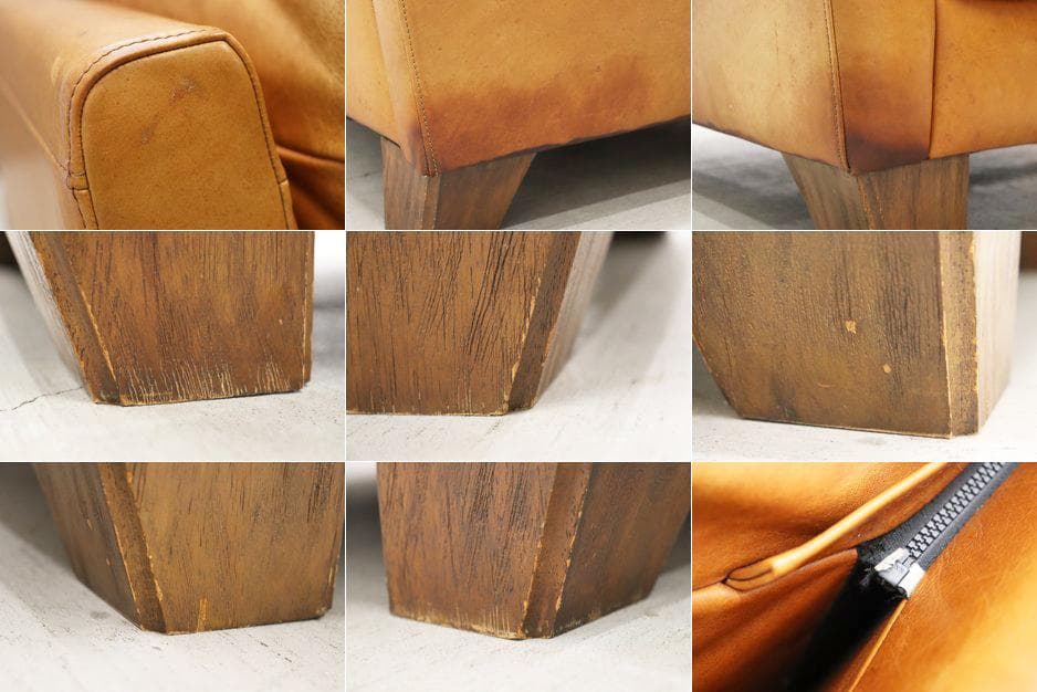 アクメ ファニチャー フレスノ ソファ 1P 1シーター 本革 レザー