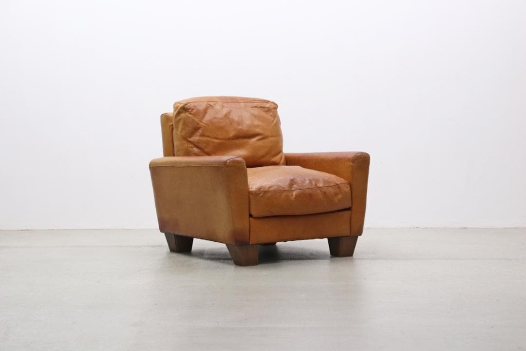 アクメ ファニチャー フレスノ ソファ 1P 1シーター 本革 レザー