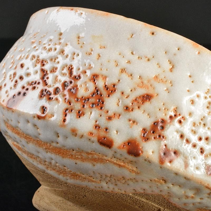 加藤唐九郎 一無斎（一ム斎）作 古志戸窯 志野茶碗 清水公照極め箱