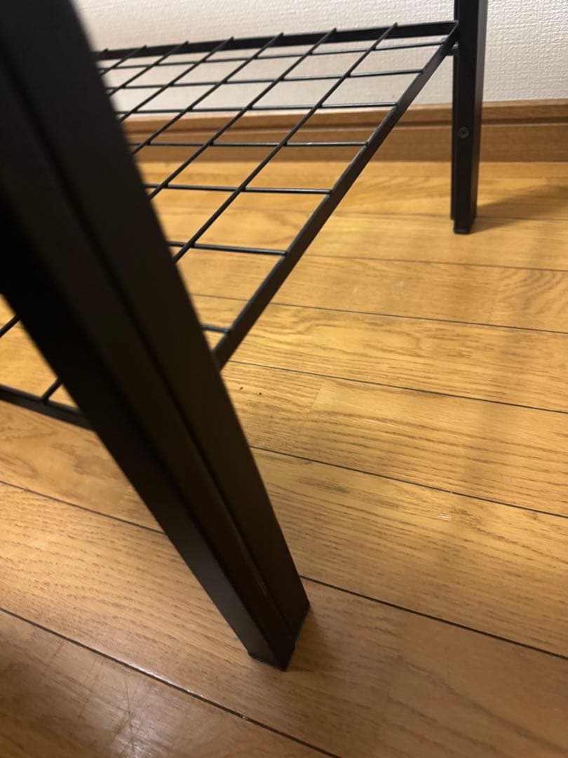 昭和レトロ ミッドセンチュリー アイアンフレーム センターテーブル ガラス天板