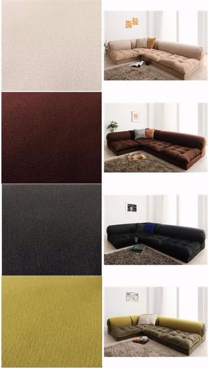 メルカリ最安値 体 に フィット ビーズ フロア コーナー ソファ