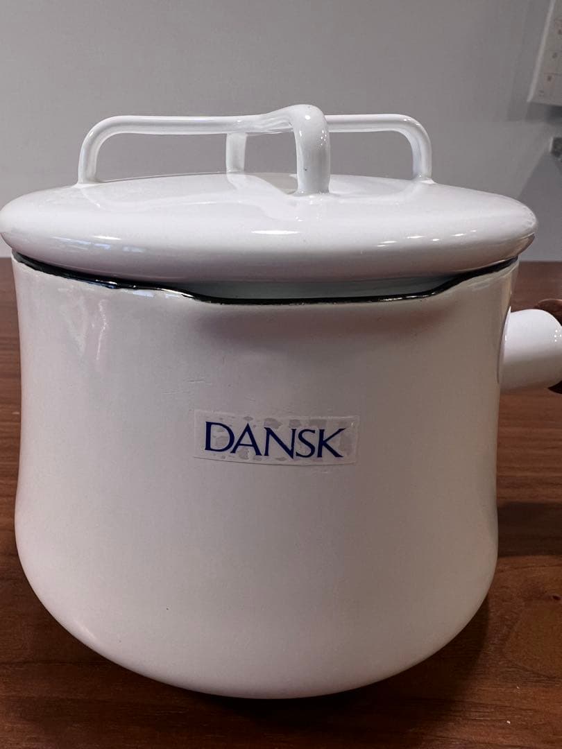 DANSK ホーロー ミルクパン 蓋付き