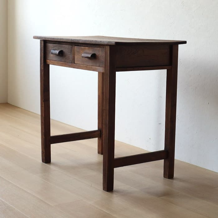 アンティーク レトロ 平机 古家具 木製 ヴィンテージ 学童デスク