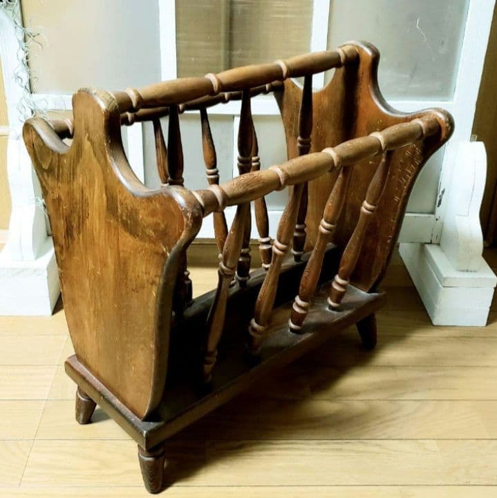 アンティーク レトロ マガジンラック