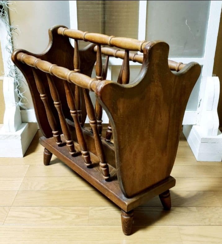 アンティーク レトロ マガジンラック