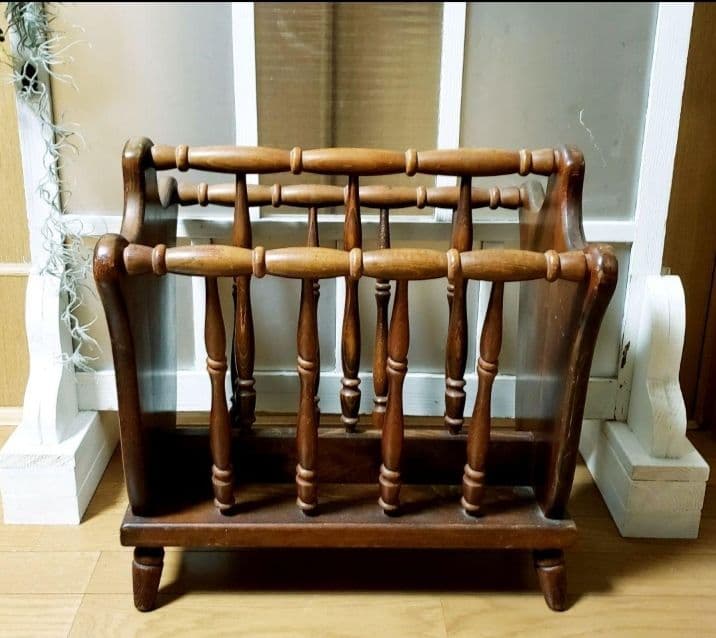 アンティーク レトロ マガジンラック