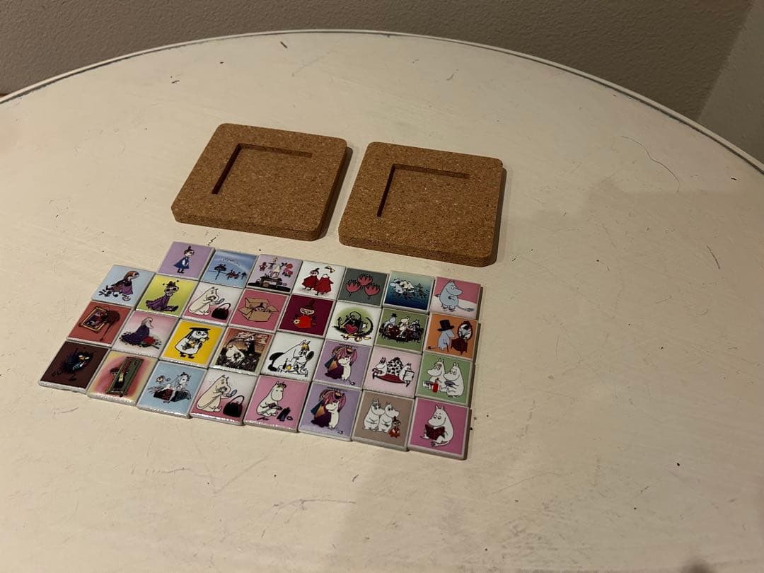 ムーミン タイル31個とコースター2個