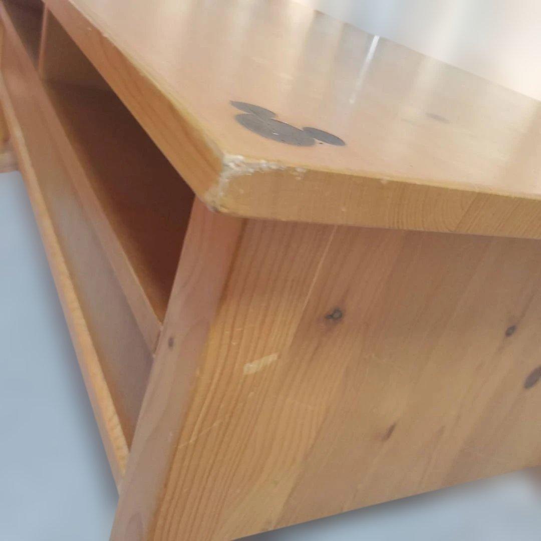 ベルメゾン ディズニー リビングテーブル ミッキーモチーフ 引き出し付き 机