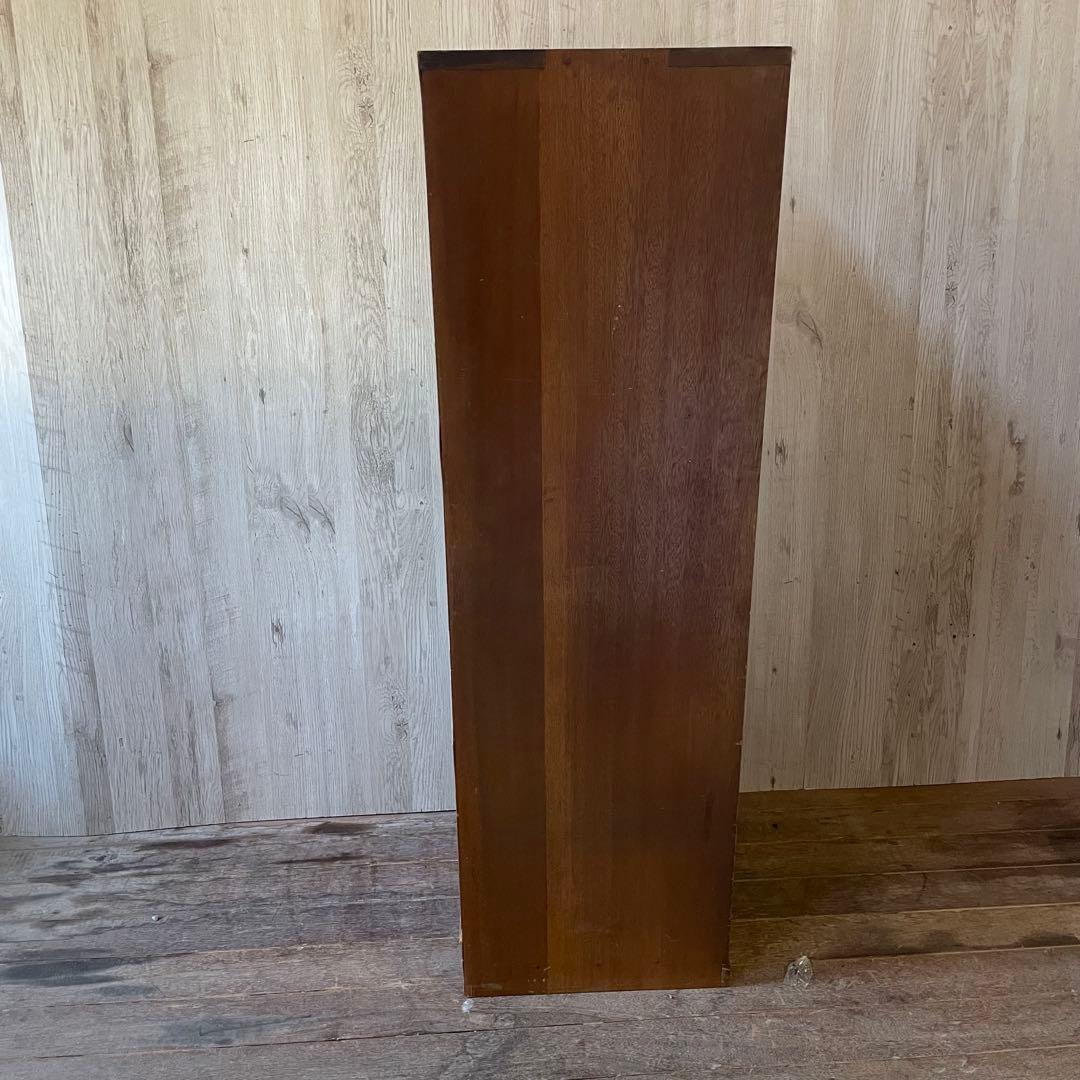 3段ガラス棚 ヴィンテージ家具 古家具 アンティーク キャビネット ガラスケース