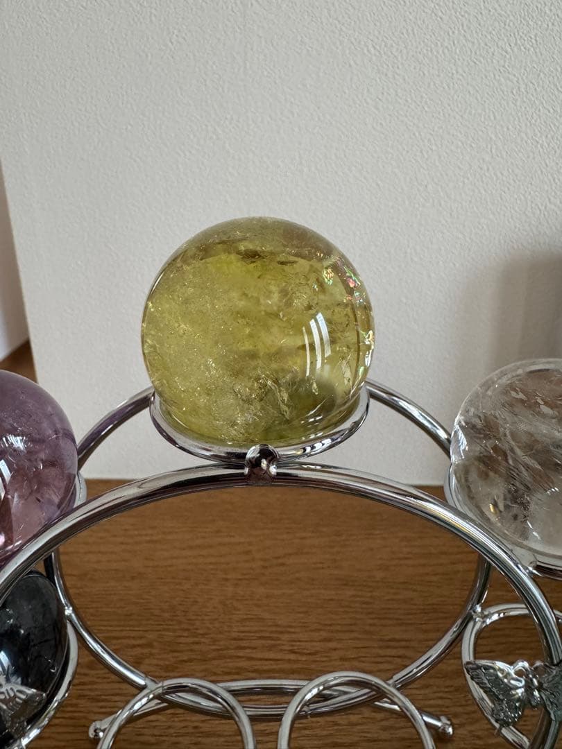 【透明度抜群】シトリン スフィア 丸玉