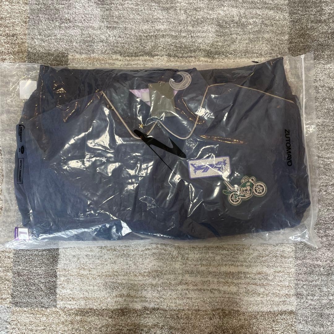 ずとまよ コーデュロイ ワッペン ジャケット ネイビー　L 大型袋1枚付き Corduroy Wappen Jacket (Caramel) - ZUTOMAYO MART