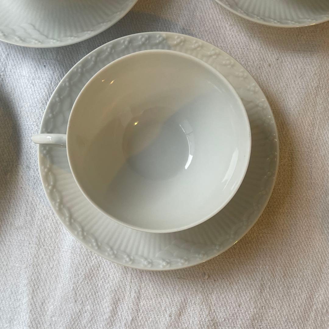 ロイヤルコペンハーゲン ホワイトフルーテッド5セットデンマーク製一級