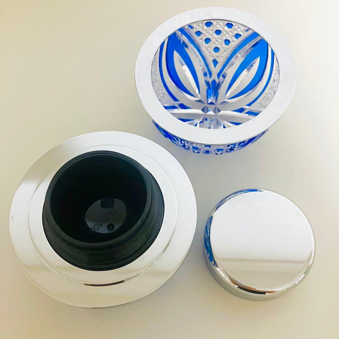 江戸切子 POLA 80周年 BAザクリーム限定品 容器のみ インテリア美術品