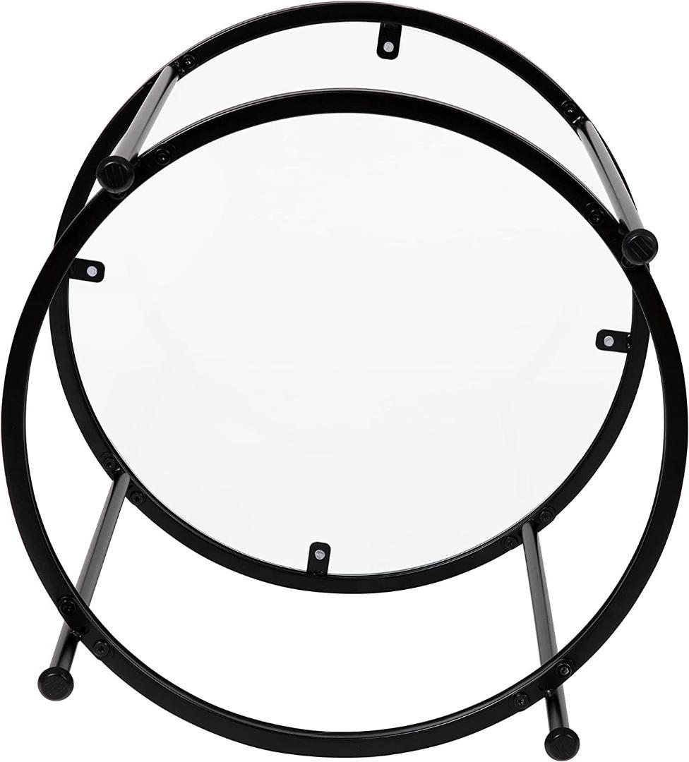 ☆おしゃれ　サイドテーブル　多目的 強化ガラス 耐久性