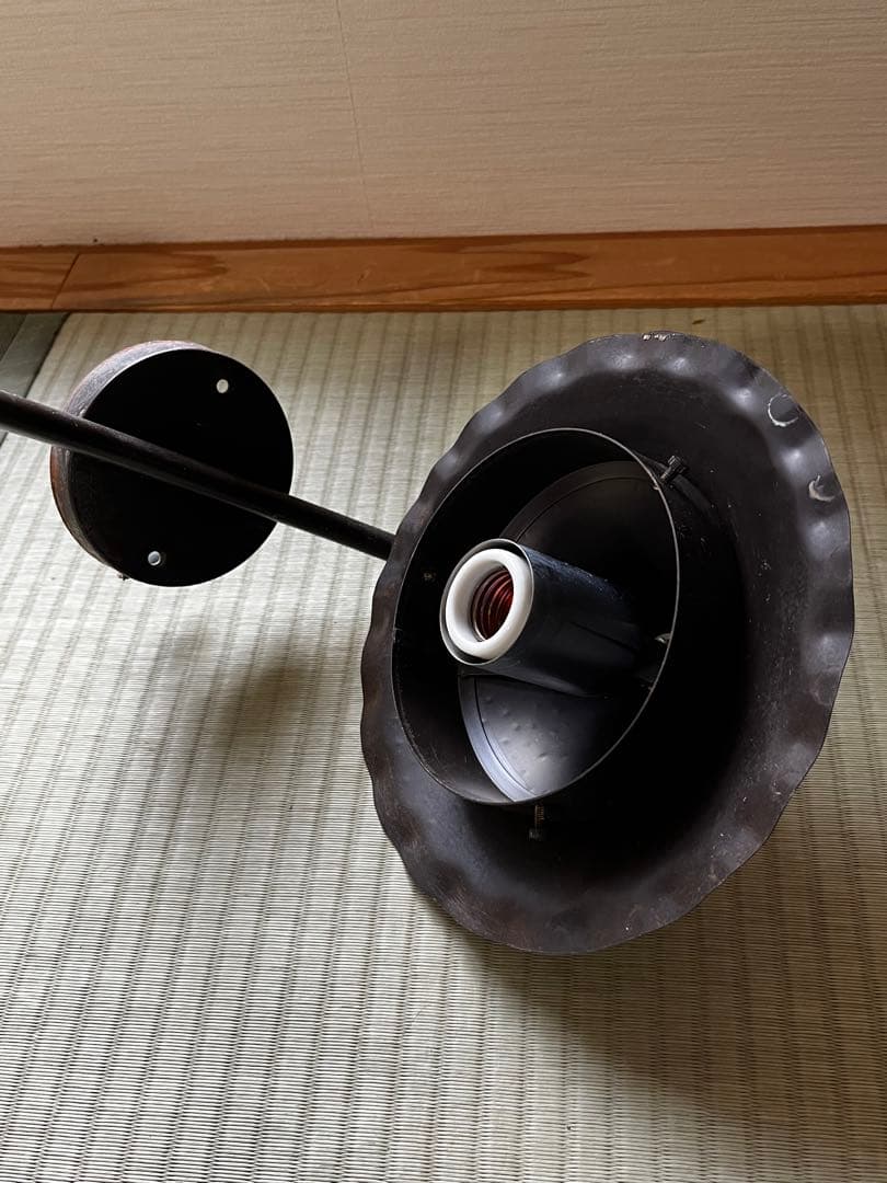 超希少　アンティーク　琥珀色　照明　壁付　ガラス＆鉄製 E26 LED対応