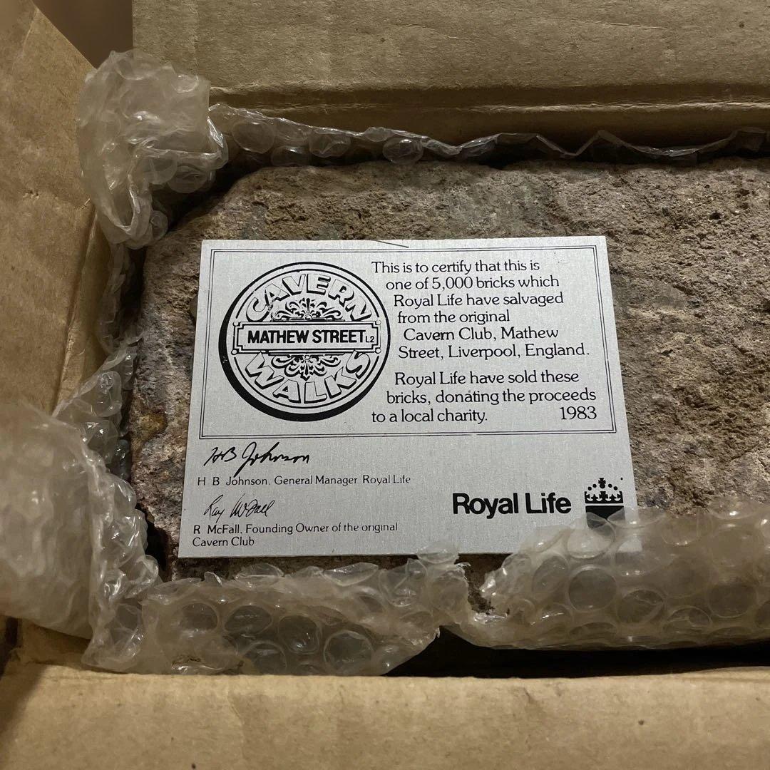 希少・証明書付】TheBeatles キャバーンクラブのレンガ ビートルズ