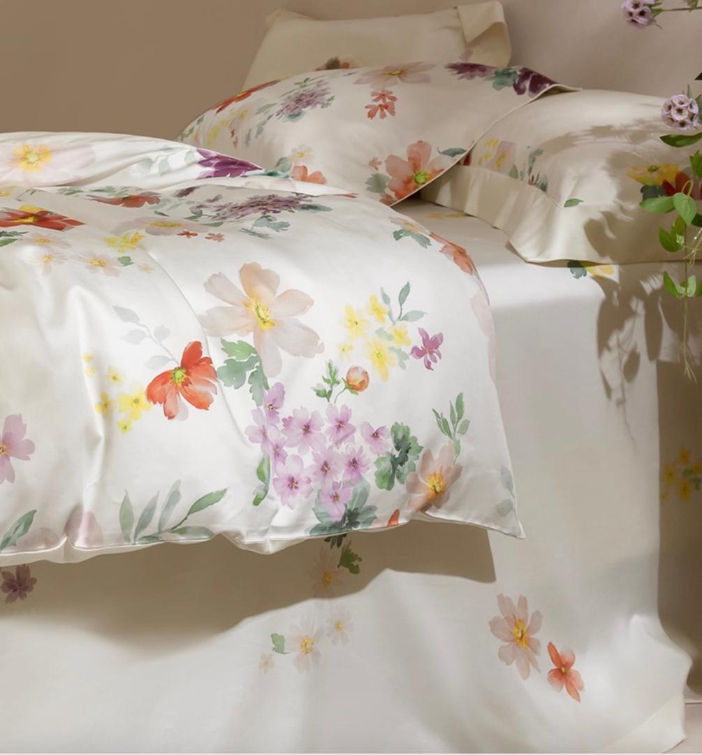 オーダーメイド エジプト超長綿 600TC カラフル ベッドシーツ ４点セット