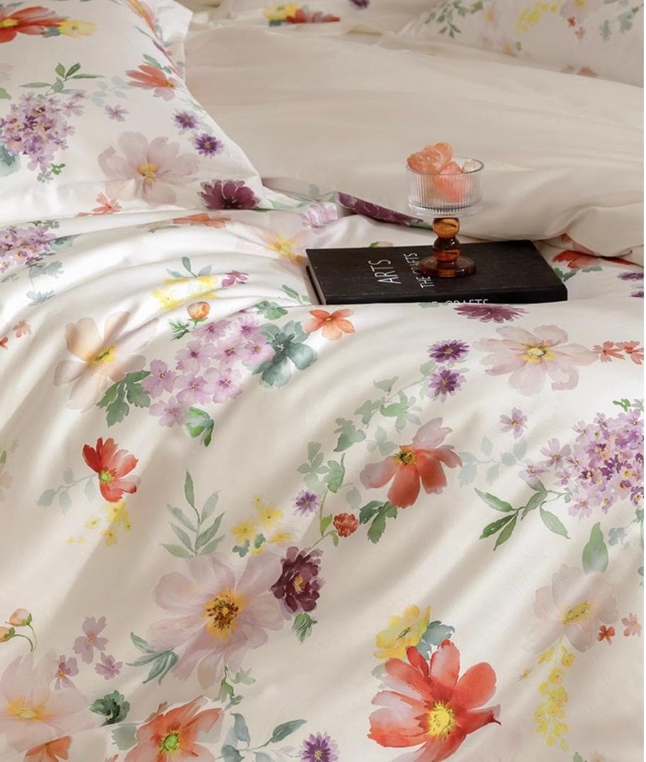 オーダーメイド エジプト超長綿 600TC カラフル ベッドシーツ ４点セット