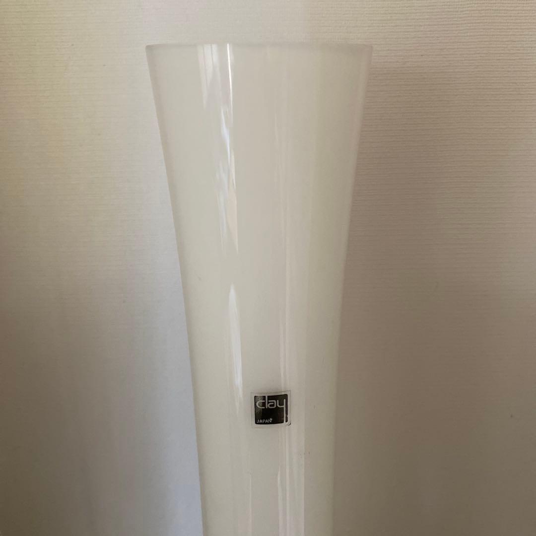 未使用】Clay JAPAN クレイ 大型フラワーベース ホワイト 高さ52