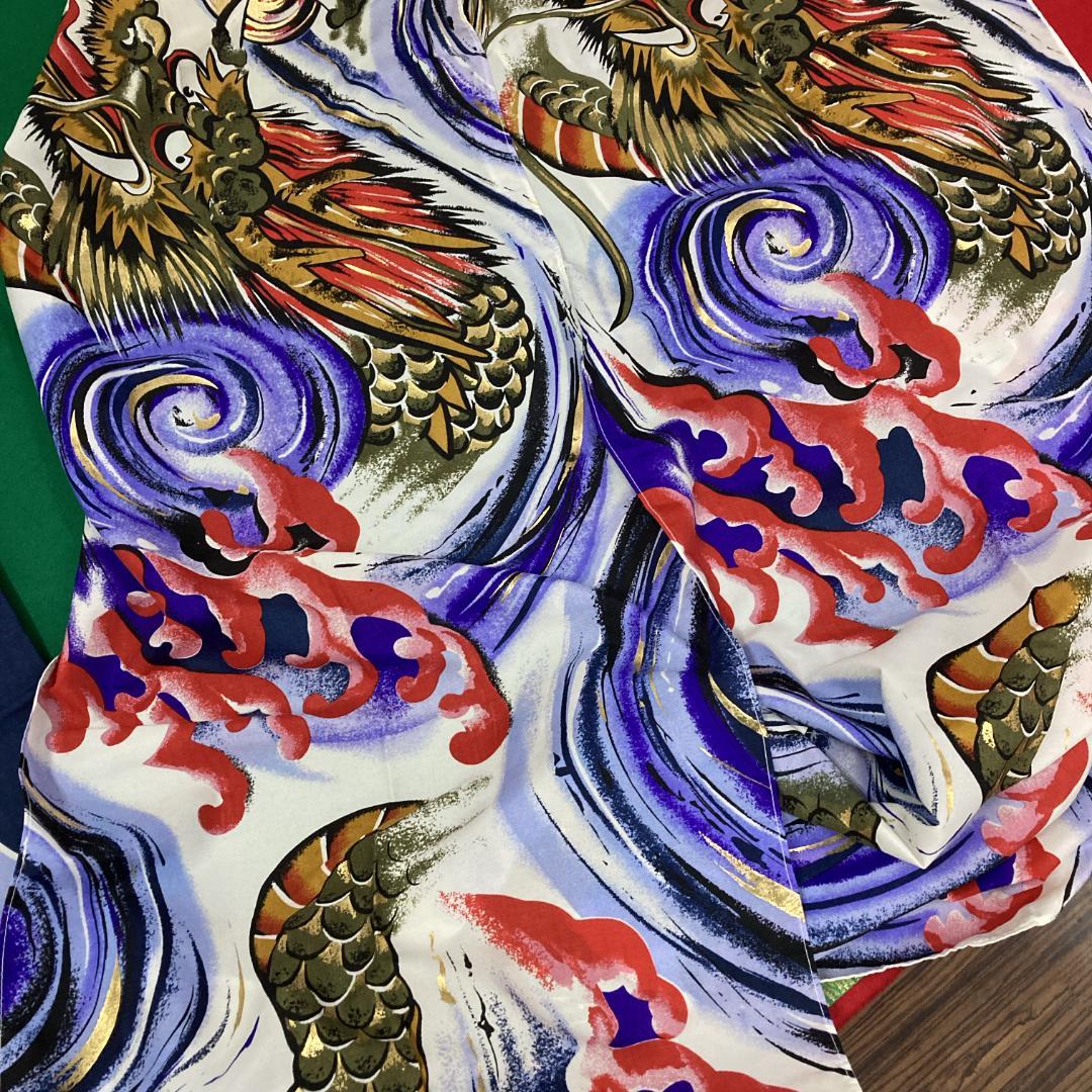 SKO113希少　山本寛斎デザインはねぼう　鯉のぼり吹き流し4m　　吹き流し4m