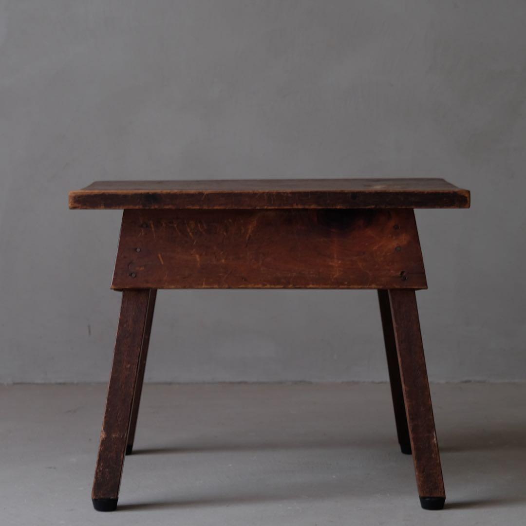 ラワン材 サイドテーブル　スツール 椅子 チェア 机 古家具 ヴィンテージ