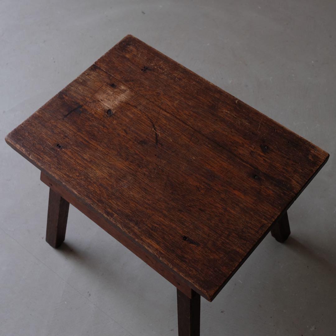 ラワン材 サイドテーブル　スツール 椅子 チェア 机 古家具 ヴィンテージ