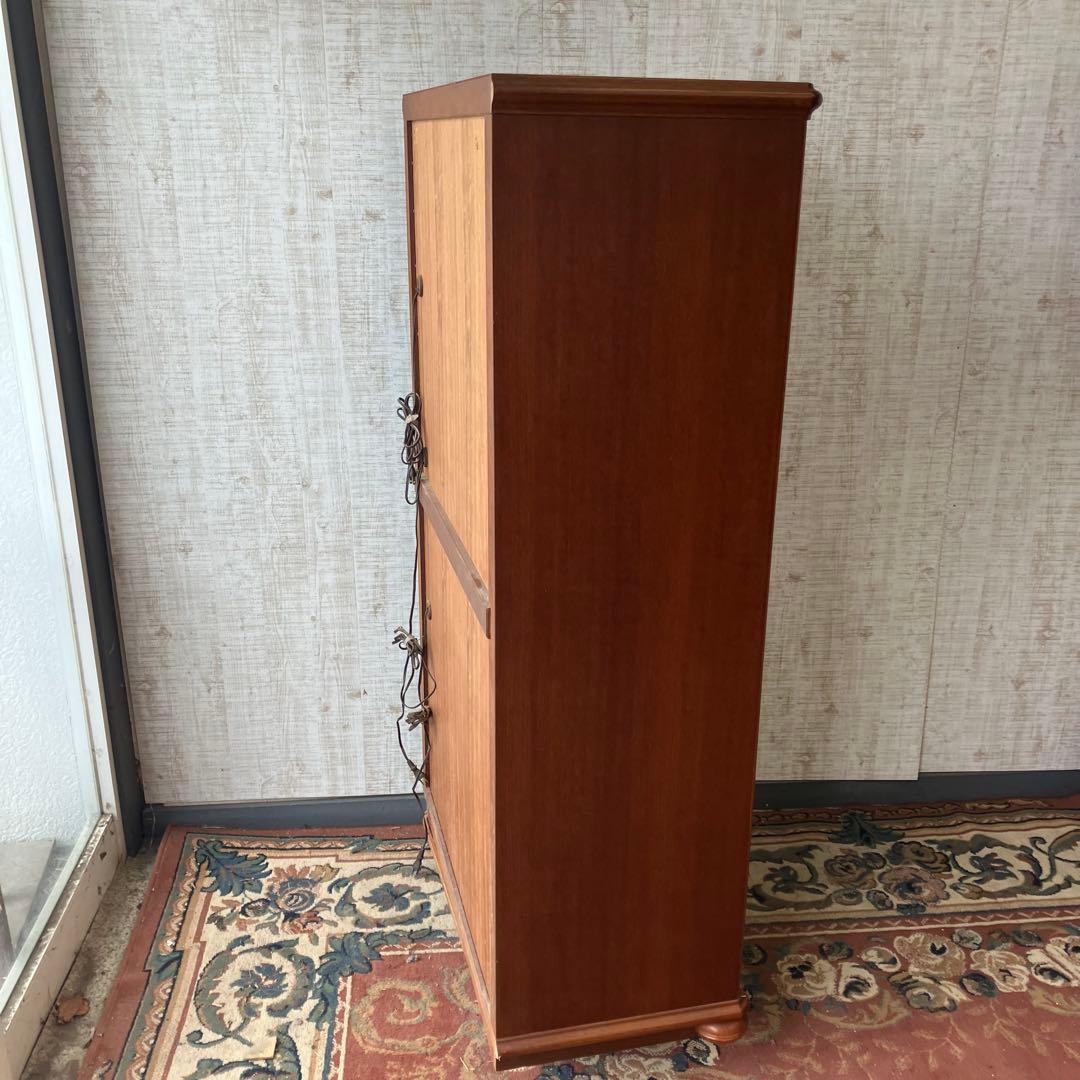 アンティーク TAKEDOMI 木製ガラスキャビネット ショーケース 飾り棚