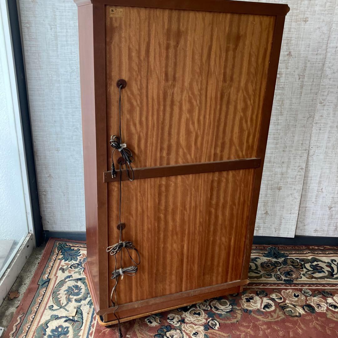 アンティーク TAKEDOMI 木製ガラスキャビネット ショーケース 飾り棚