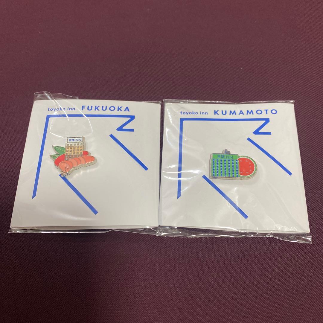 東横イン ご当地 GENKIバッジ ピンバッジ 福岡 熊本 2個セット - メルカリ