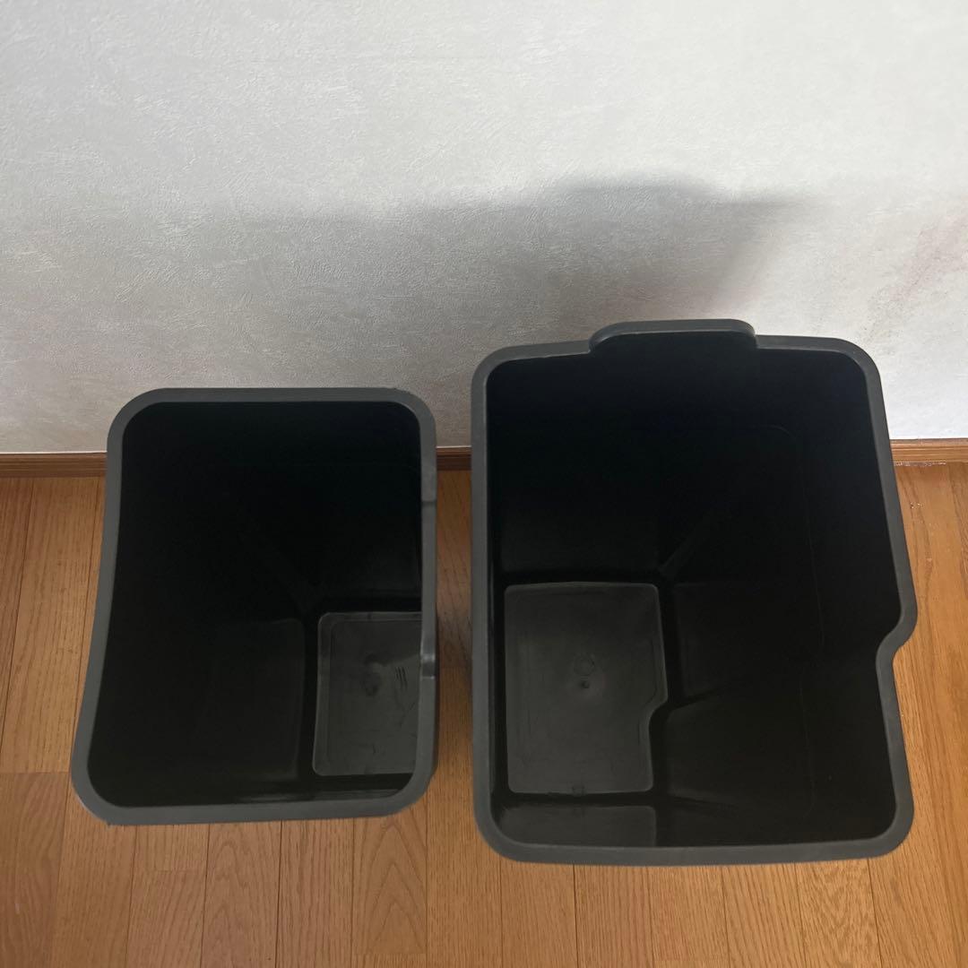 ゴミ箱 シルバー ブラック ペダル EKO ニトリ