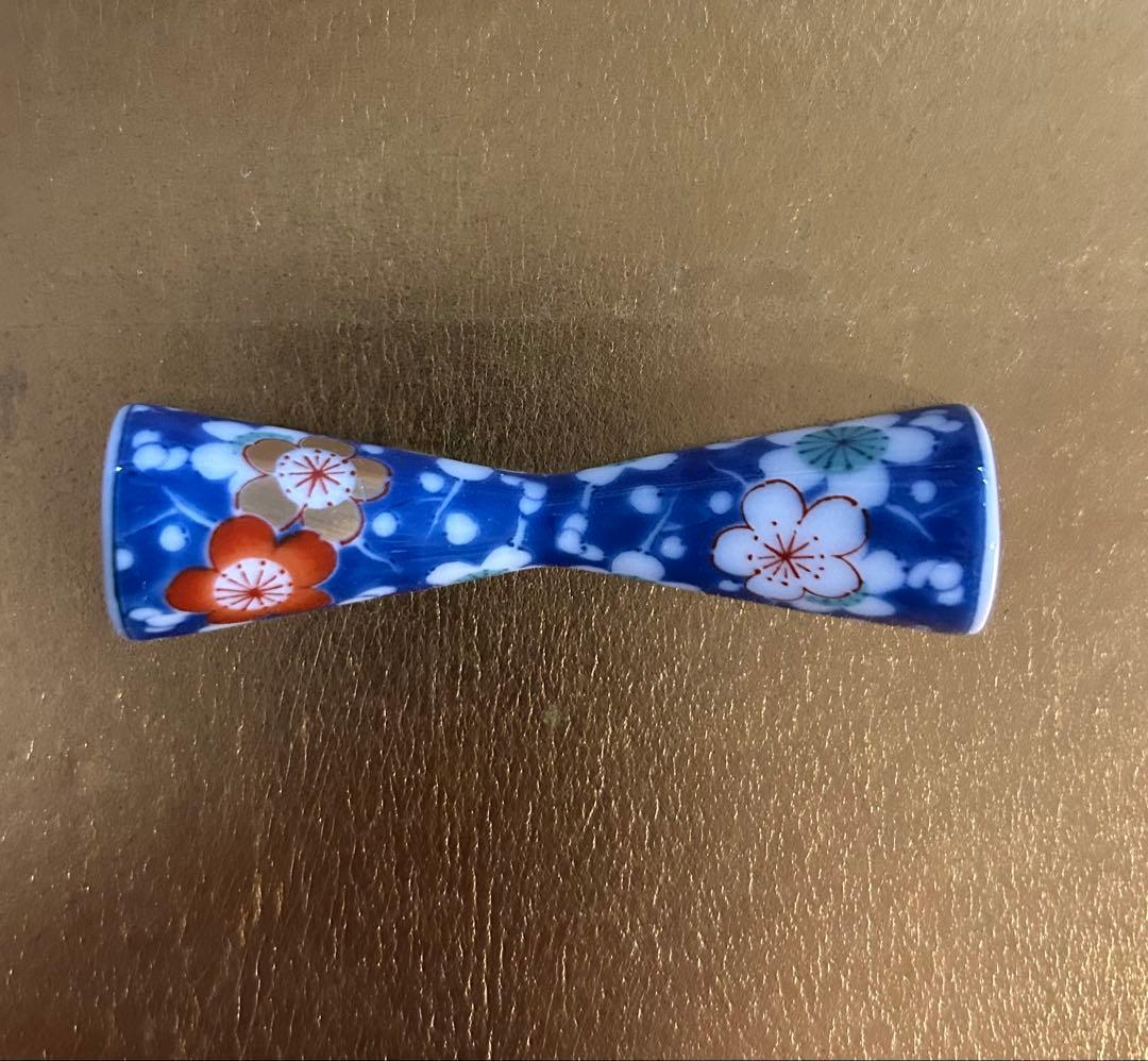 香蘭社　　箸置き　花柄箸置き5個セット　桐箱付き　未使用