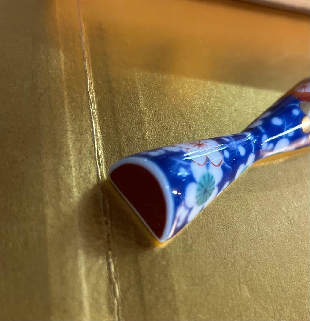 香蘭社　　箸置き　花柄箸置き5個セット　桐箱付き　未使用