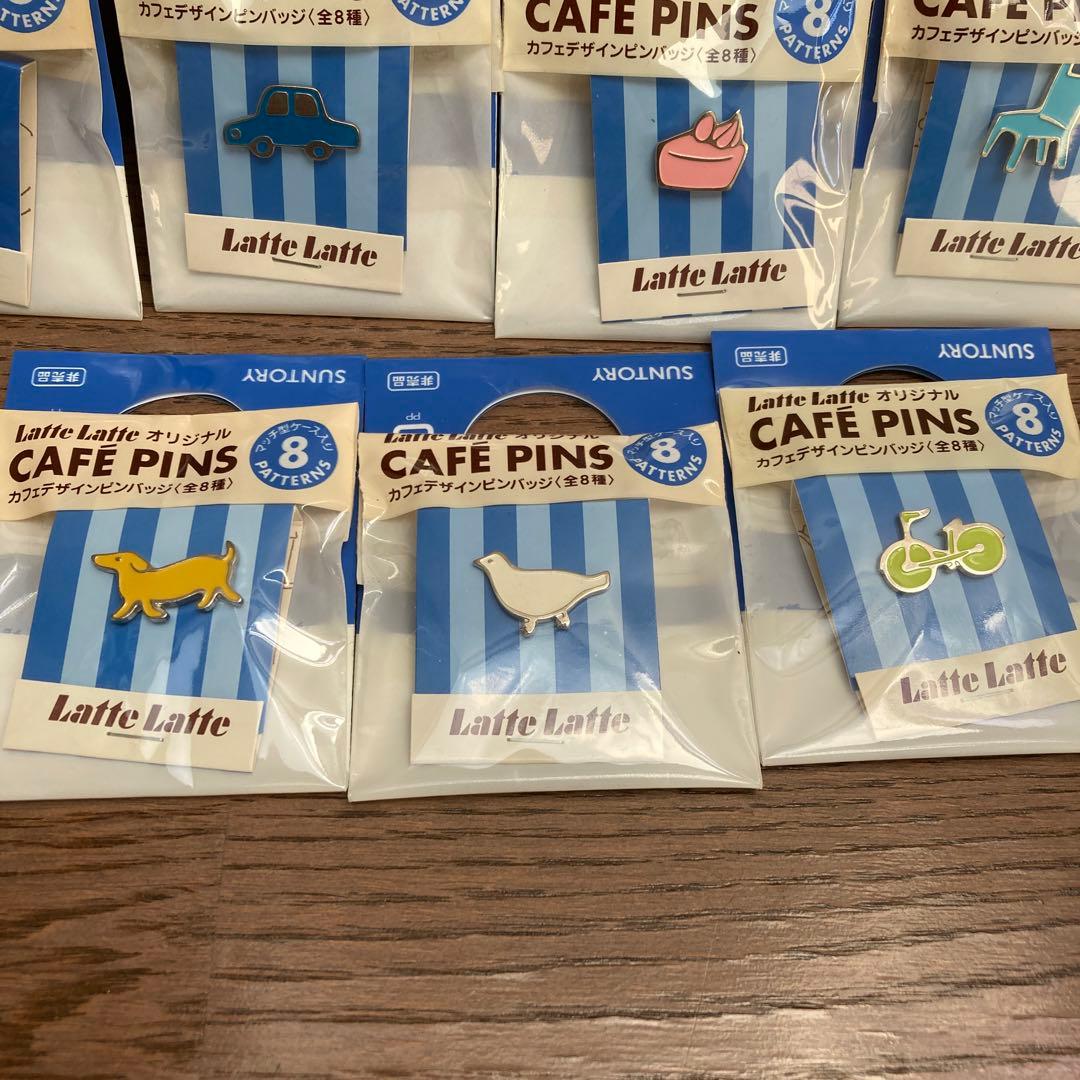 レア【非売品】サントリー Latte Latte オリジナルピンバッジ 7種類