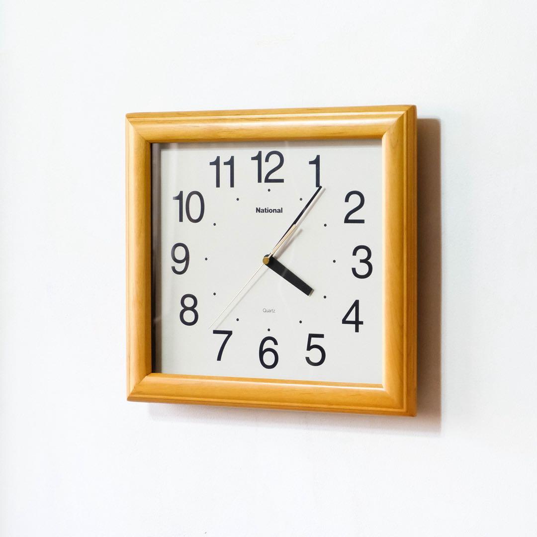 掛け時計　ポストモダン　ミッドセンチュリー　ヴィンテージ　national