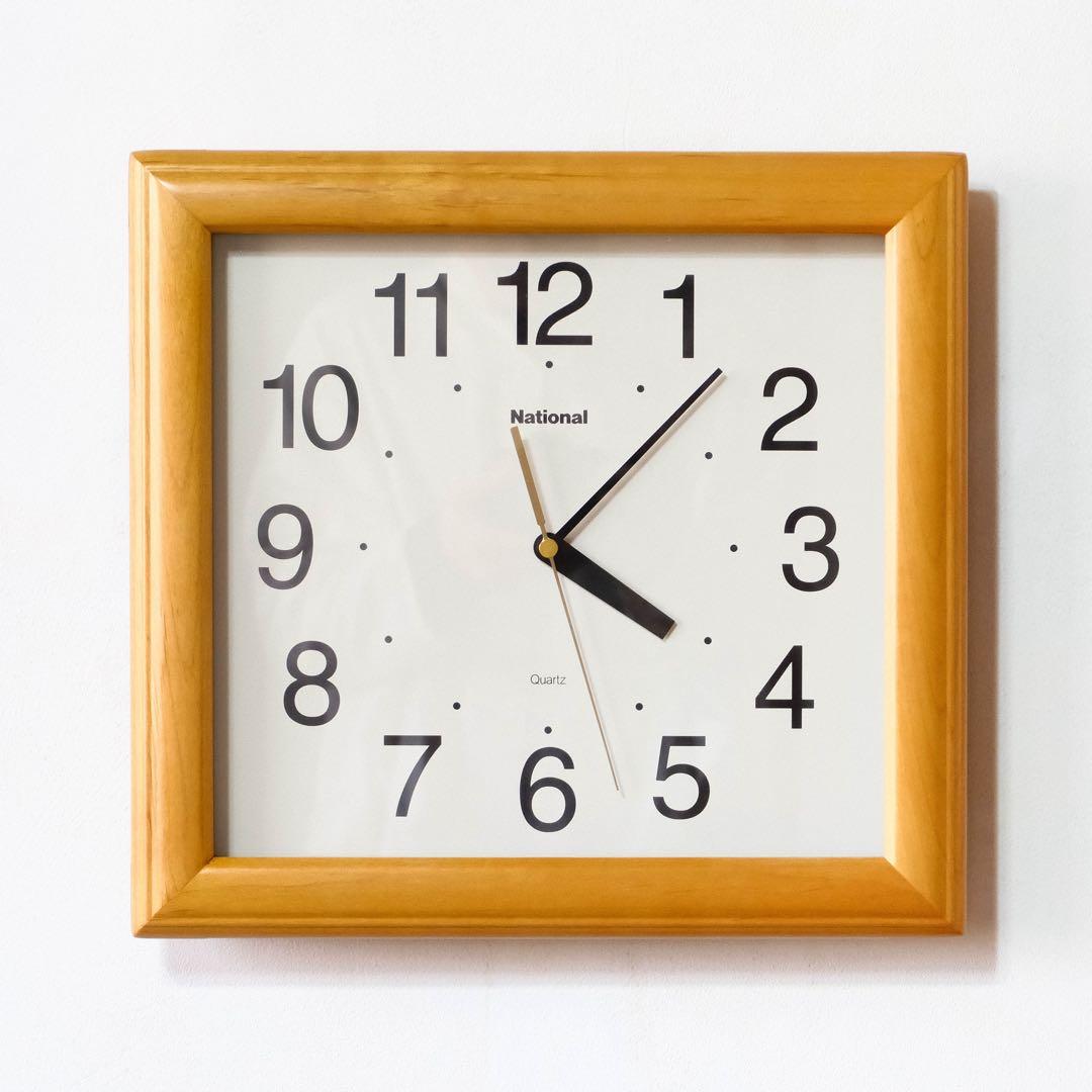 掛け時計　ポストモダン　ミッドセンチュリー　ヴィンテージ　national