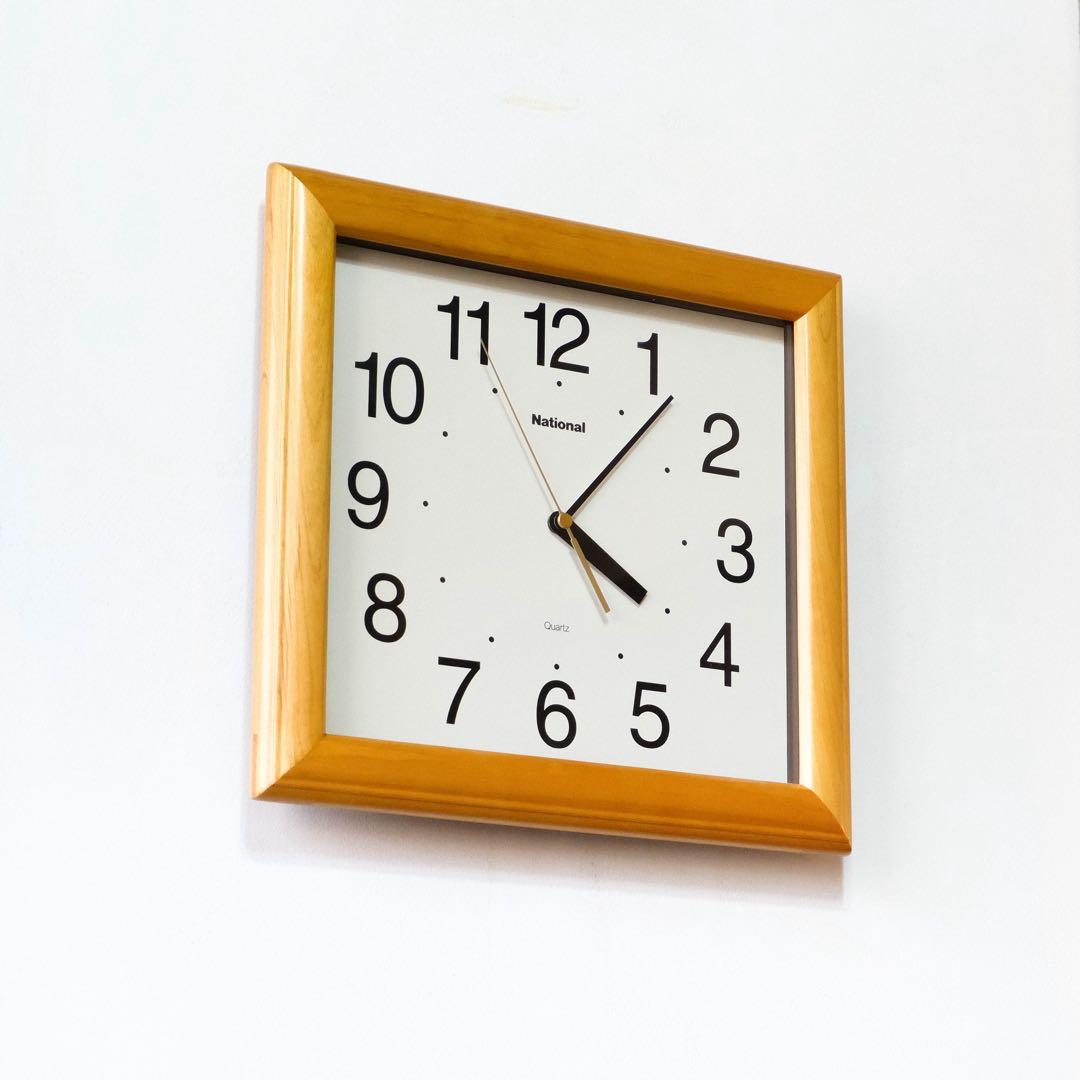 掛け時計　ポストモダン　ミッドセンチュリー　ヴィンテージ　national