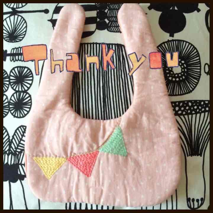 再販可能＊ふかふか刺繍スタイ＊ガーランド＊