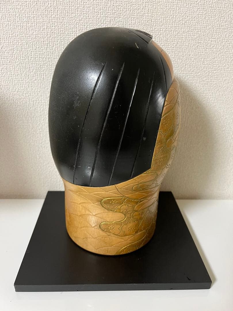 こけし 花かすみ 吉田多加志作 サインあり 台座付き