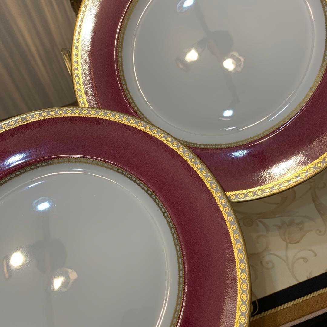 未使用ウェッジウッド ユーランダー　パウダールビー　ターコイズ　ブループレート